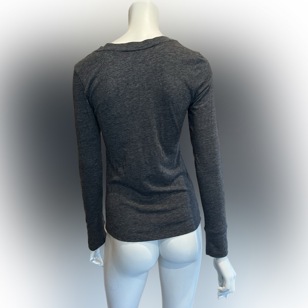 CSU Colorado State Rams Women’s S Long Sleeve Shirt Gray + Green + Tan Sequins - Picture 3 of 9